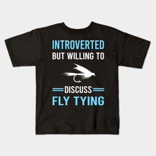 Introverted Fly Tying Kids T-Shirt